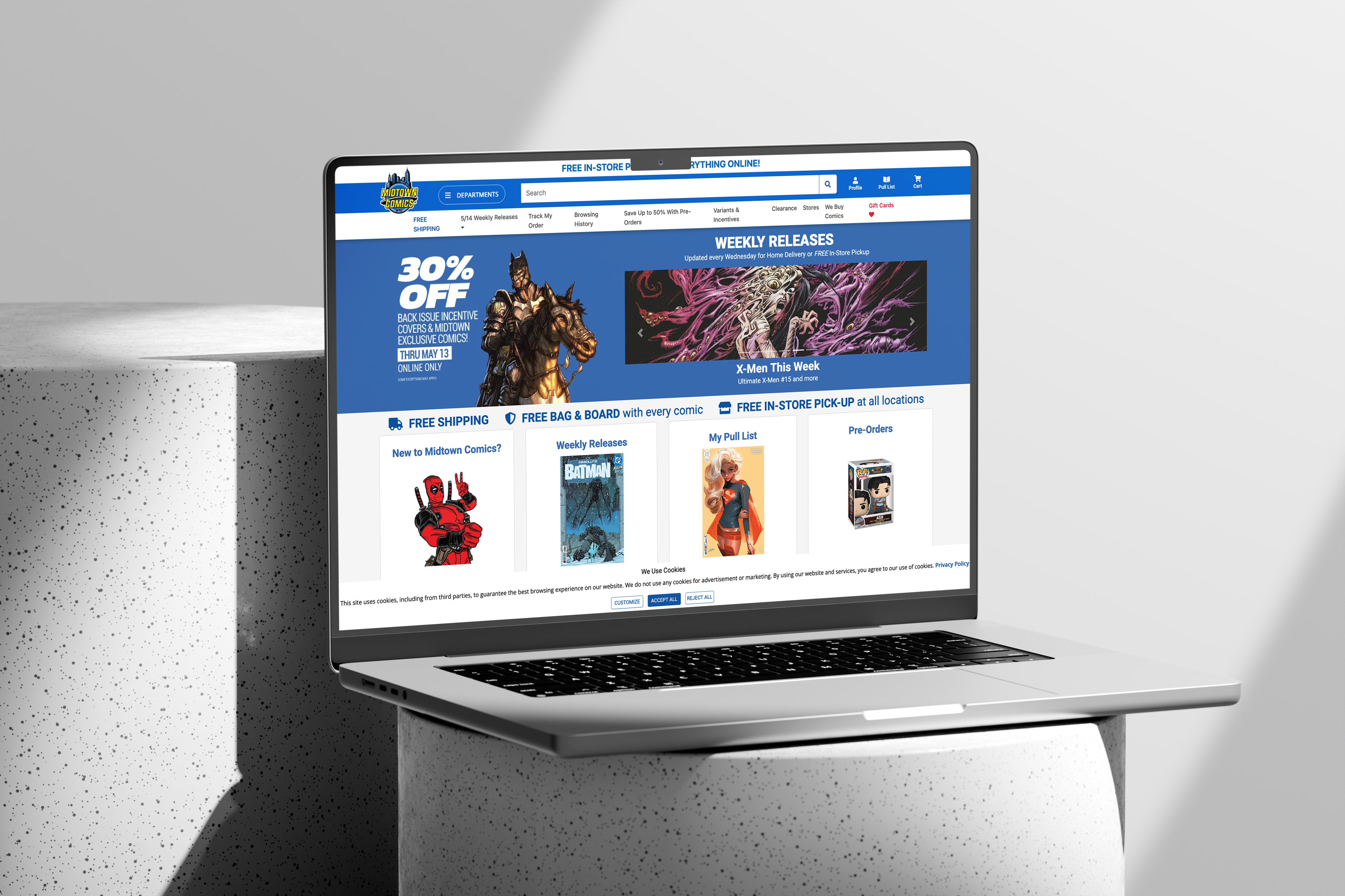 midtown comics usability evaluation